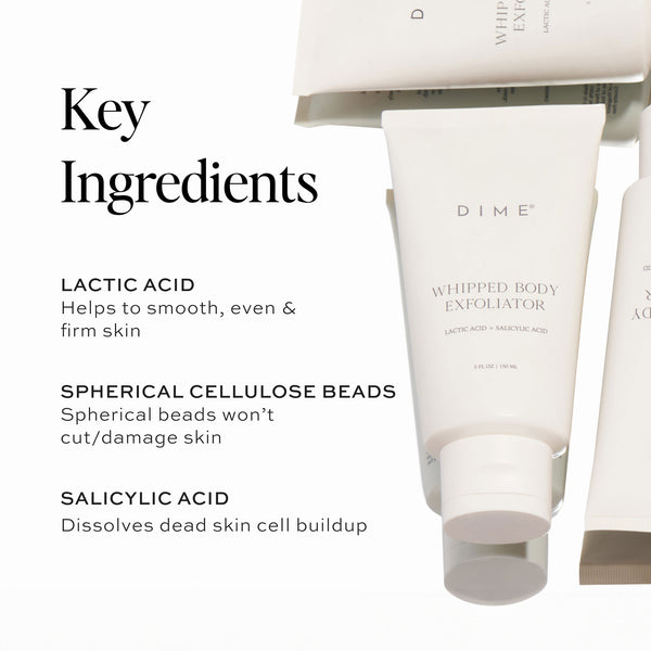 key ingredients in whipped body exfoliator